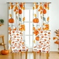 thumbnail image 6 of 4 Pcs Fall Chair Covers for Dining Room, Thanksgiving Stretch Removable Dining Chair Cover Set of 4, Autumn Turkey Chair Slipcovers Seat Protector for Fall Restaurant Decor, 6 of 6