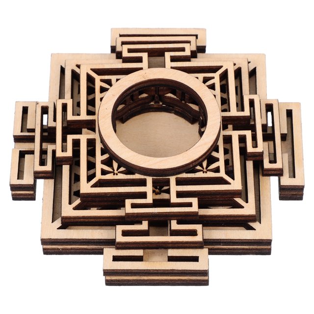 Soporte de madera para chasis de cojín de cristal, adorno decorativo para oficina