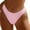 Pink, variant on GEWSEY Women V Cut Cheeky Bikini Bottoms - Mid Waist High Cut Swim Bathing Suit Bottoms V Front Swimsuit (Pink, L)