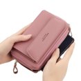 thumbnail image 4 of Bolso de Mano Sunnimix para Mujer Ligero Cuadrado de Cuero PU Rosado, 4 of 8