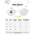 thumbnail image 2 of URMAGIC Toddler Baby Boys Girls Halloween Costume White Ghost Face Cloak Cape Party Cosplay Robe Ghost Costume 1-6T, 2 of 9