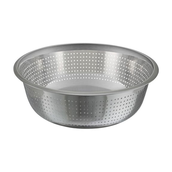 Winco CCOD-13S, 13-Inch Diameter Stainless Steel Chinese Colander with 2.5 mm Holes