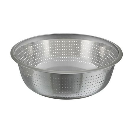 Winco CCOD-13S, 13-Inch Diameter Stainless Steel Chinese Colander with 2.5 mm Holes