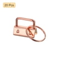 thumbnail image 3 of 20Pack 26mm/ 1.02-inch Key Fob Hardware with Keychain Ring for Bag Webbing Wristlets, Rose Golden, 3 of 5