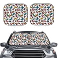 thumbnail image 2 of Fotbe Colorful Flying Butterflies Juego de 2 Piezas de Parasoles para Parabrisas | Bloqueador Solar para Auto | Accesorios Plegables para Protección Solar Interior-Small, 2 of 6