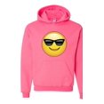 thumbnail image 1 of Unisex Emoji with Sunglasses Hoodie Sweatshirt, 1 of 5