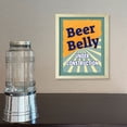 thumbnail image 3 of Designs ByLITA Beer Belly Under Construction, 11 x 14 White Framed Wall Art Print | Funny Home Decor, 3 of 7