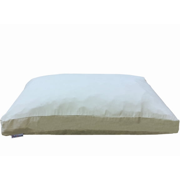 XXL Orthopedic Memory Foam Dog Bed for Large Breeds, Waterproof Inner Liner & Machine Washable Suede Cover, 55x37 Inch Extra Large Pet Pillow, Khaki