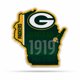 thumbnail image 1 of Rico Industries Nfl Football Green Bay Packers State Shape Banderín cortado en forma - Decoración para el hogar y la sala de estar - Fieltro suave fácil de colgar, 1 of 1
