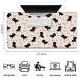 thumbnail image 5 of Long Mouse Pads for Desk,Dachshund Dog Desk Mats on Top Of Desks, Desk Mouse Pad Extra Large with 3mm Non-Slip Base and Stitched Edge for Gaming,Office,Work,Home 47.3"x23.6", 5 of 6