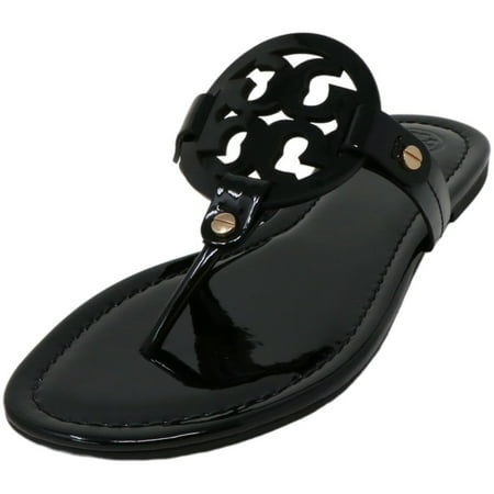 Tory Burch Women's Miller Patent Calf Perfect Black Leather Sandal  |  Walmart Canada