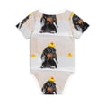 thumbnail image 2 of Daiia Dachshund Sitting in Bathtub Printed Unisex-Baby Short Sleeve Onesies Bodysuits Baby Climbing Clothes Soft and Comfortable Romper with Expandable Shoulder Design-6 Months, 2 of 8