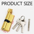 thumbnail image 5 of Cilindro de cerradura de alta seguridad, construcción de pulvimetalurgia antirrobo, resistente y a prueba de óxido para puertas de madera y metal, cerradura de cilindro de doble apertura, coeficiente, 5 of 5