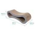 thumbnail image 2 of Kitty City Corrugated Cardboard XL Infinity Lounger Cat Scratching Pad, Multicolored, One Size, 2 of 9