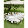 thumbnail image 3 of Outdoor Tablecloth with Umbrella Hole and Zipper, Watercolor Roses Rectangle Table Cloth 54x80 Inch Waterproof Tablecloth, Spring Flowers Leaves Butterflies Botanical Picnic Table Cover for Patio, 3 of 7