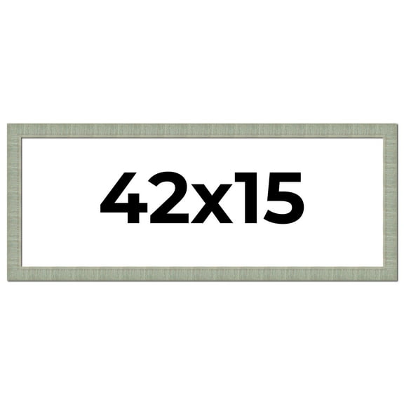 42x15 Frame Green Desert Pear Solid Wood Picture Frame | 1.625 Inch Moulding Width | Interior Frame