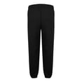 thumbnail image 4 of Pantalones largos para hombre, lisos, a la moda, informales, con bolsillos, cintura elástica, pantalones largos, pantalones deportivos, pantalones de poliéster para hombre., 4 of 5