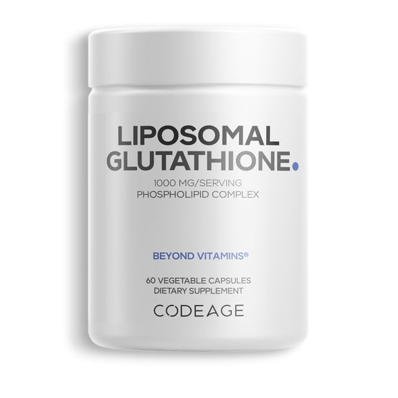 Codeage Liposomal Glutathione 1000 mg, GlutaONE® L-Glutathione Reduced & Phospholipid Complex, 60 ct