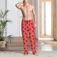 thumbnail image 6 of Haiem Ladybugs On Red Polka Dot Men's Pajama Pants Ultra Lightweight Pjs Bottoms Sleepwear Bottom Pants With Pocket Drawstring-Small, 6 of 7