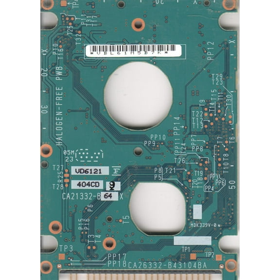 MHV2060AT PL, PN CA06557-B35100C1, Fujitsu 60GB IDE 2.5 PCB