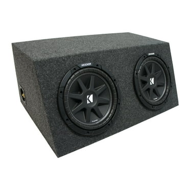Universal Car Stereo Hatchback Sealed Dual 12" Kicker Comp C12 Sub Box 2 Ohm