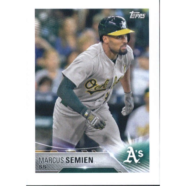 Marcus Semien Mother - 2018 Topps Stickers 24 Marcus Semien Oakland Athletics Baseball Sticker Walmart Com Walmart Com
