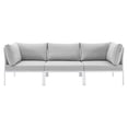 thumbnail image 5 of Modway Harmony Sunbrella® Outdoor Patio Aluminum Sofa in White Gray, 5 of 8