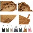 thumbnail image 4 of MesaSe Femmes Sac à Bandoulière en Velours Côtelé Grande Capacité de Mode Simple Clés Téléphone Portable Sac à Main Réutilisable, 4 of 8