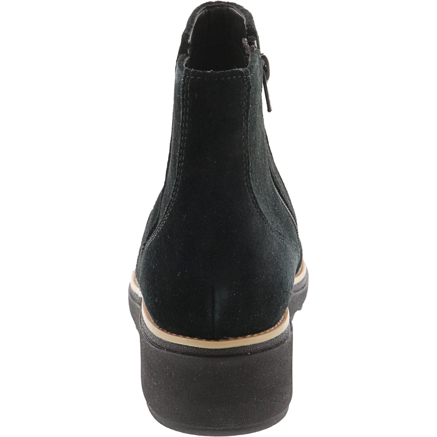 Clarks Women s Sharon Swing Suede Black Ankle High Boot 5.5M