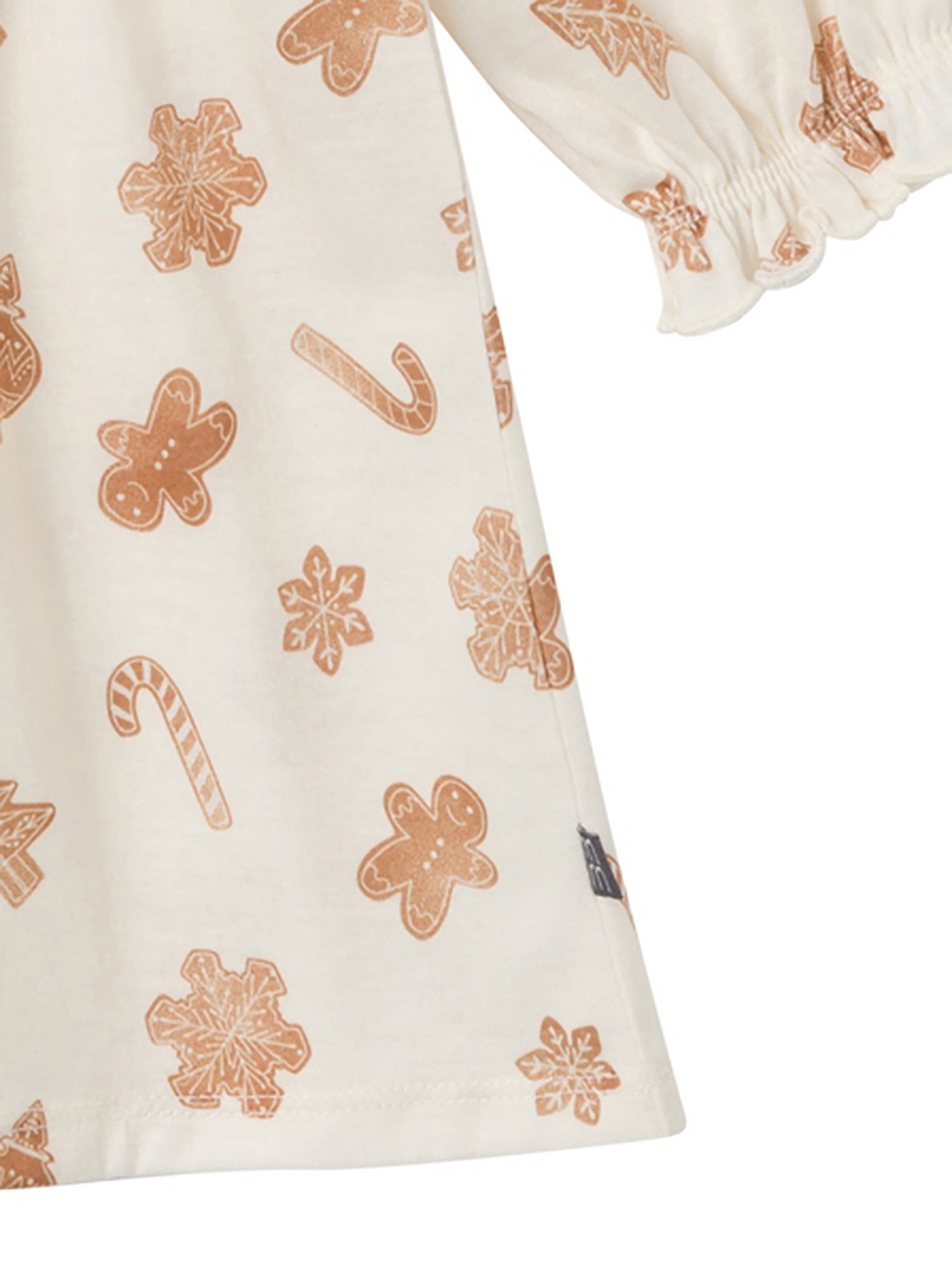 Modern Moments by Gerber Toddler Girl Christmas Ruffle Yoke Nightgown, Sizes 12 Months - 5T