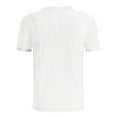 thumbnail image 4 of Dpytoraw Solid Color Imitation Linen Knitted Joint Breathable Men Casual Loose Comfortable Trendy Button Open Neck Short Sleeved T Shirt Oversized T-Shirts Men White XXL, 4 of 5