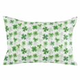 thumbnail image 2 of St. Patrick's Day Throw Pillow Cover,Pillowcase Protectors with Zipper,Breathable Decorative Lumbar Pillow Case Cover,Lucky Shamrock Green Spring Plants Vintage Pillow Shams for Couch Sofa 16x24Inch, 2 of 8