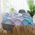 thumbnail image 3 of Yayeee Tablecloths 60" x 90" Rectangle Wrinkle Resistant Party Table Cover, Purple Art Pattern, 3 of 8