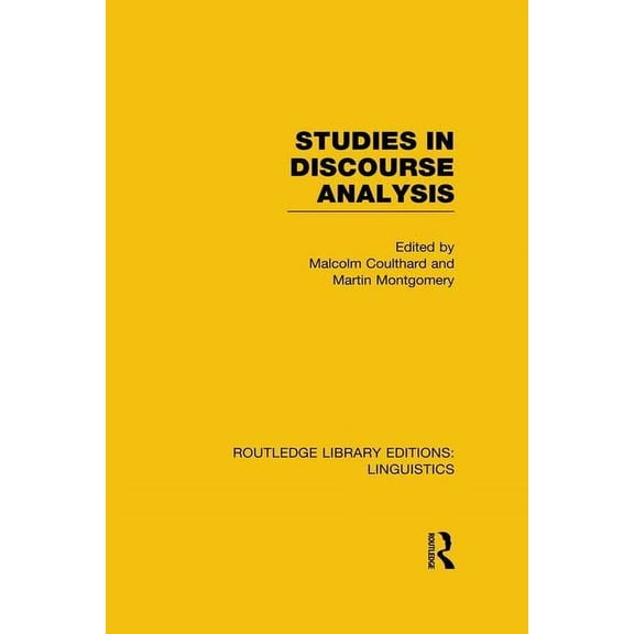 Routledge Library Editions: Linguistics Studies in Discourse Analysis (RLE Linguistics B: Grammar), (Paperback)