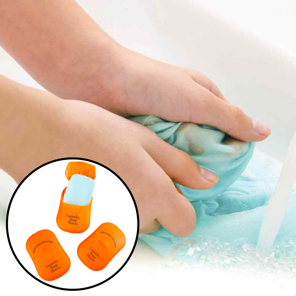 150ct Helping Hand Travel Size Sheets Soap Shaving Cream Laundry