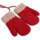 thumbnail image 4 of Guantes rojos de 1 a 5 años, guantes de esquí y snowboard para niños, forro de terciopelo tejido con dibujos animados, cálido dedo completo, cuello halter cálido, 4 of 5