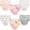 EE 6PCS, variant on XBASW Toddler Kids Girls Underwear Cotton Briefs Print Soft Panties Breathable Triangle Shorts Undies Pack of 6 (4-10T)