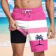 thumbnail image 2 of Pantalones Cortos Casuales para Hombre Imprimir con Bolsillos Pantalones de Playa de Cintura Elástica, Pantalones Cortos de Cintura Elástica para Hombre, 2 of 5