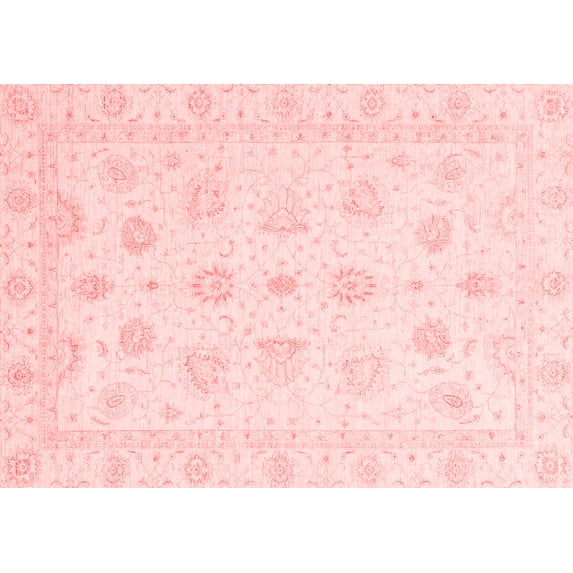 Ahgly Company Indoor Rectangle Oriental Red Traditional Area Rugs, 2' x 3'