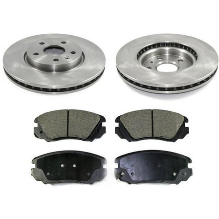 Front Brake Pad and Rotor Kit - Compatible with 2011 Buick Regal 2.0L 4-Cylinder