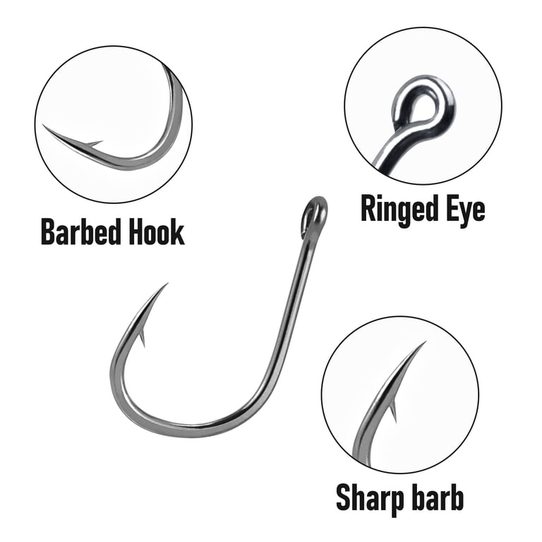 barbed 3 ot or 4 ot fish hooks HARAY Fishing Hook 20pcs/Pack Fishing Double Fishing Hooks Carp Fishhook for Soft Lure High Carbon Steel Duple Hooks Fishing Pliers (Color : 3/0) : Sports & Outdoors As a spinner hook it delivers up slack bites and light takes into fish on Fish Hooks 5000pcs 3#-15# Eyed/Flat