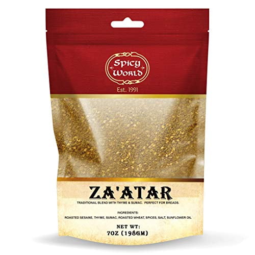 World Za'atar 7 Ounce LARGE Bag | Traditional Eastern Zatar Spice Blend with & | Zaatar Seasoning - Walmart.com