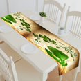 thumbnail image 1 of ABPHQTO Green Clover Monedas de oro Sombrero verde y camino de mesa Chamrock Mantel individual 35x180 cm, 1 of 1