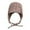 Coffee, variant on Winter Outdoor Cold Proof And Warm Knitted Wool Hat Fashion Versatile Cover Hat Warm Head Gear