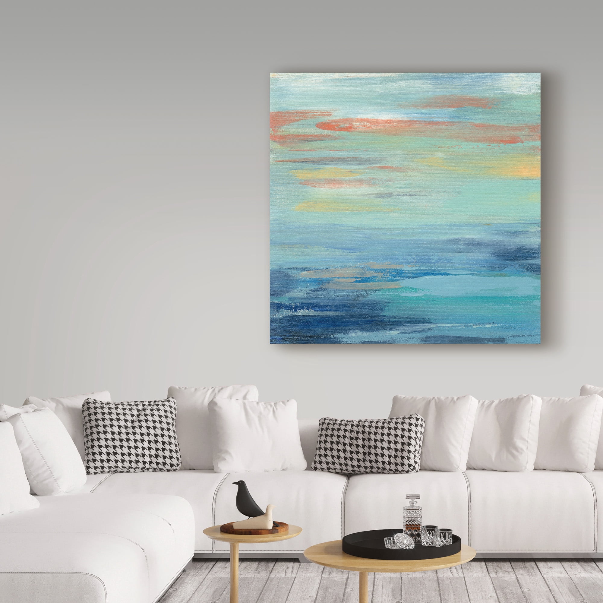 Trademark Fine Art 'Sunset Beach I' Canvas Art by Silvia Vassileva