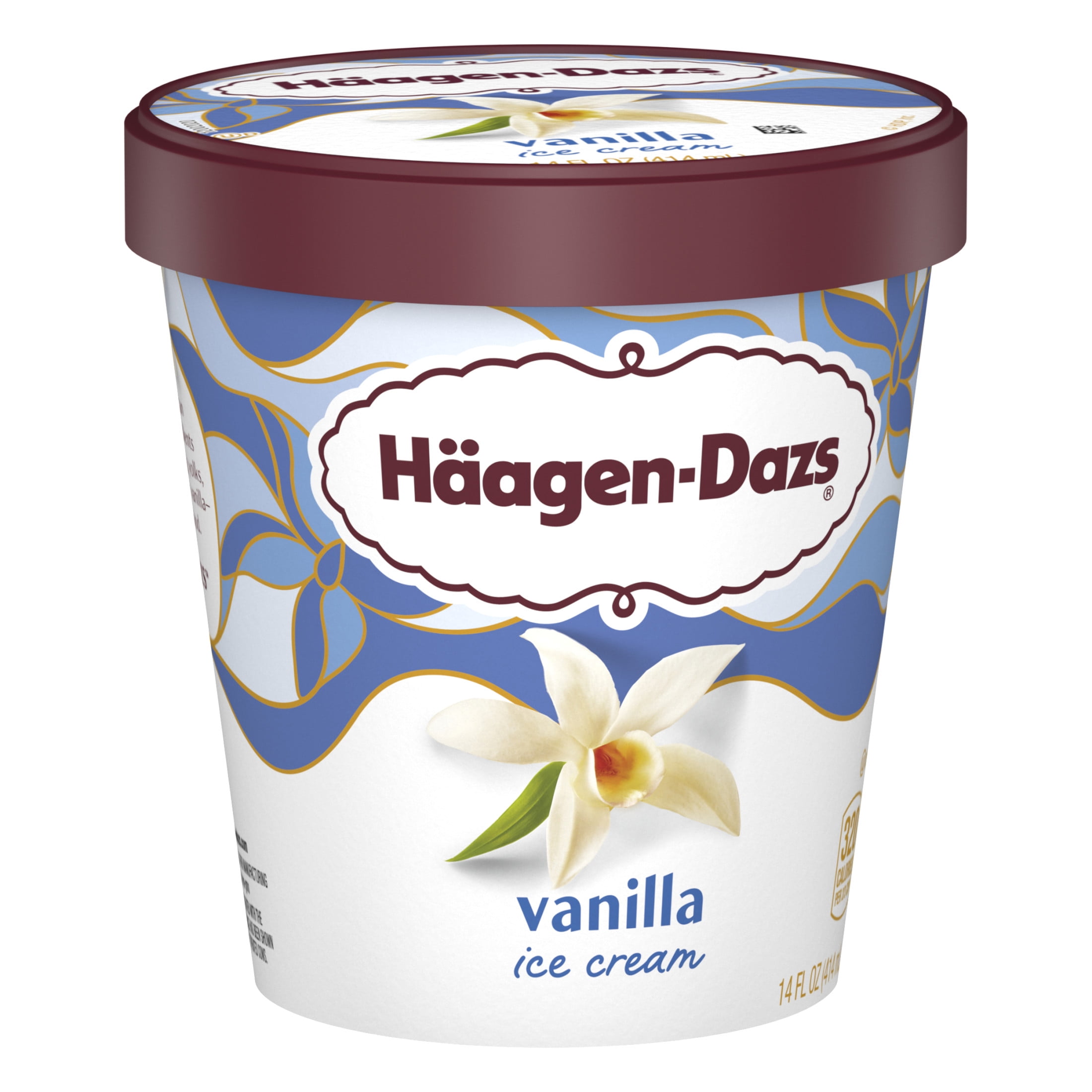 Haagen Dazs Vanilla Ice Cream, Gluten Free, Kosher, 14 oz