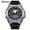 Black Silver, variant on Sport Watch for Men Waterproof Fashion Multi-function Metal Case Electronic Digital Watch
