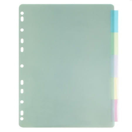 UPC: 0842497112954 | JAM Plastic Index 5  Tab Dividers  Multicolor  1/Pack  9.75 x 11.5