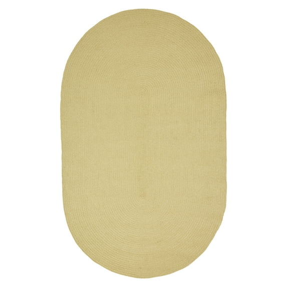 BNM Bohemian Indoor/ Outdoor Solid Rug, 3' x 5', Cream