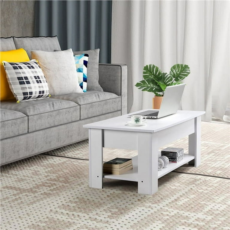 White wood lift on sale top coffee table